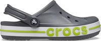 Crocs 205089-0GX-M10W12, Crocs Unisex Bayaband Clogs Grau 43 Slate Grey/Lime Punch