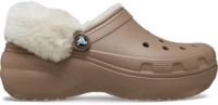 Crocs | Damen | Classic Platform Fuzz Lined | Clogs | Braun | 41 212854-2Q9-W10