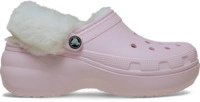 Crocs | Damen | Classic Platform Fuzz Lined | Clogs | Pink | 41 212854-6ZW-W10