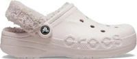Crocs 206633-6PI-M9W11, Crocs Unisex Baya Lined Fuzz-Strap Clogs Pink 42 Barely Pink