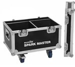 ROADINGER Flightcase 2x Spark Master mit Rollen PRO Flightcase f&uuml;r 2 x Eurolite