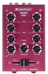 OMNITRONIC Gnome-202 Mini-Mixer rot 2-Kanal-DJ-Mixer