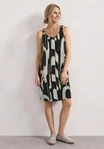 Street One CCA1449653727634, Street One Knielanges Kleid mit gerafften Tr&auml;gern Braun