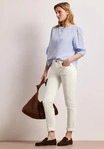 Street One CCA3808051801434E, Street One Mid Waist Slim Leg Jeans im Casual Fit Wei&szlig;