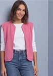 Street One CCA2203151793740, Street One Teddy-Weste mit Zipper und Corddetails Pink
