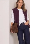 Street One CCA2203151782044, Street One Teddy-Weste mit Zipper und Corddetails Rot