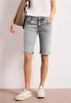 Street One CCA3803171768836, Street One Slim Leg Bermuda mit Turn-Up-Detail Grau
