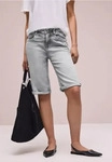 Street One CCA3805171768832, Street One Slim Leg Bermuda mit Turn-Up-Detail Grau