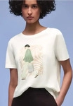 Street One CCA3248413010844, Street One Kurzarm Shirt mit Rundhals und Print Wei&szlig;