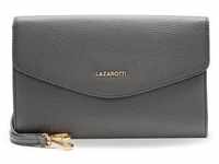 Lazarotti - Bologna Leather Clutch Tasche Leder 23 cm Grau Damen