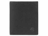 Piquadro - Black Square Geldbörse RFID Schutz Leder 8.5 cm Portemonnaies Schwarz