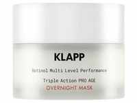 Klapp - Resist Aging Retinol Triple Action Pro Age Overnight Mask Feuchtigkeitsmasken