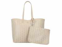 Lacoste - Handtasche 'Zely Monogram Tote With Matching Pouch' Polyacryl Shopper Nude