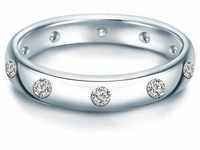 Trilani - Ring aus Sterling Silber in Silber mit Zirkonia Ringe Damen