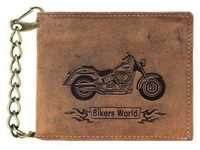 Greenburry - Vintage Bike Geldbörse Leder 12 cm Portemonnaies Herren
