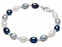Valero Pearls - Perlen-Armband Sterling Silber Süßwasser-Zuchtperle in Silber