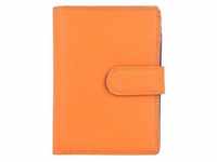 Mywalit - Medium Snap Wallet Geldbörse Leder 13 cm Portemonnaies Orange Damen