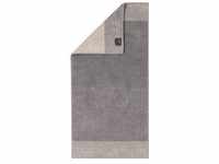Cawö - Handtuch 'Luxury Home C Two-Tone' Baumwolle Handtücher Grau