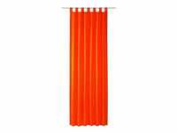 Tom Tailor - Blickdichter Schlaufenvorhang im Uni Design DOVE Dekoration Orange