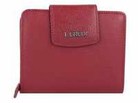 L.CREDI - Maranello Geldbörse Leder 12,5 cm Portemonnaies Rot Damen