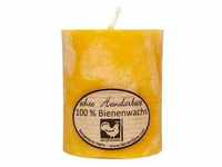 Kerzenfarm Hahn - Bienenwachs - Stumpenkerze gelb 65x75mm Kerzen