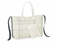 Tommy Hilfiger - Handtasche Iconic Tommy Tote Check PF22 Shopper Nude Damen
