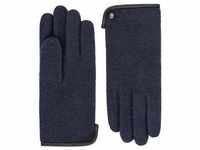 ROECKL - Handschuhe Damen Wolle Leder-Paspel Navy