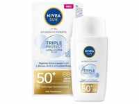 NIVEA - NIVEA SUN UV Gesicht Triple Protect Ultraleichtes Fluid Sonnenschutz 40...