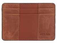 Fossil - Everett Kreditkartenetui Leder 10 cm Portemonnaies Braun Herren