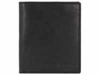 Greenburry - Pure Black Geldbörse RFID Schutz Leder 11 cm Portemonnaies Schwarz