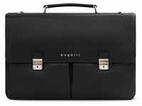 Bugatti - Valencia Aktentasche XL Leder 3-Hauptfächer 43 cm Laptopfach Laptoptaschen