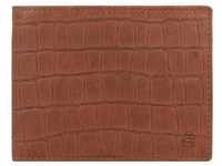 Esquire - Croco Geldbörse RFID Schutz Leder 12 cm Portemonnaies Braun Herren