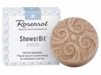 Rosenrot - Festes Duschgel ShowerBit® - Sensitiv 60g