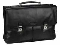 Bugatti - Aktentasche Romano Briefcase Large Laptoptaschen Schwarz Herren