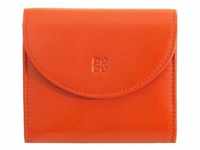 DuDu - Colorful Malaga Geldbörse RFID Schutz Leder 8.5 cm Portemonnaies Orange Damen