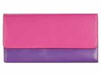Mywalit - Tri-fold Zip Wallet Geldbörse Leder 17 cm Portemonnaies Pink Damen