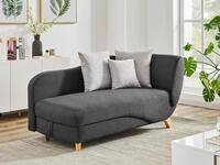Vente-unique Recamiere mit Schlaffunktion & Stauraum - linksseitig - Stoff -