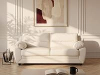 Vente-unique Sofa 3-Sitzer - Kunstleder - Wei&szlig; - MANOA 525603