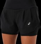 asics Road 2-n-1 3.5in Laufshorts Damen Performance Black Gr. XS 2012C975-001.04XS