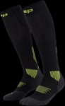 CEP CORE RUN SOCKS TALL 5.0 Damen black/lime Gr. 2 WP70LR.12