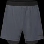 GORE WEAR CONCURVE 5INCH 2IN1 SHORTS Herren lab graphite / black S 101018-BZ99.05S