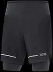 Gore Wear Ultimate 2IN1 Laufshorts Herren Schwarz Gr. S 100759-9900.05S