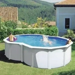 GRE Achtformbeckenset Stahloptik Varadero OMEGA 500 x 340 x 120 cm