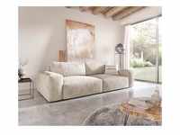 DELIFE Big-Sofa Lanzo XL 270x130 cm Cord Beige, Big Sofas