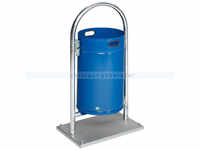 Mülleimer VAR RB 004 Rohrbogenständer 60 L enzianblau oben offen, mit