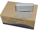 Papierhandt&uuml;cher 5000 Blatt natur 25x23 cm, ZZ-Falz, 1-lagig RAL-UZ 5 zertifiziert,