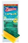 Spontex Reinigungsschwamm Mosaik 3er Pack Vliesschwamm &uuml;berzeugende Effizienz,...