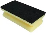Topfreiniger Sito Vliesschwamm 9,5 x 7x 4,5 cm gelb-schwarz 9,5 x 7 x 4,5 cm,