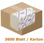 Papierhandt&uuml;cher Kimberly Clark SCOTT&reg; XTRA Medium Wei&szlig; 1 Lagig, I Faltung,