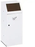 Abfallsammler VAR WSG 69 mit Frontt&uuml;r 120 L braun mit Klemmring f&uuml;r 120 L